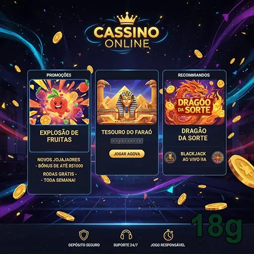 Ilustração de Explore os serviços VIP do 18g e slot games exclusivos