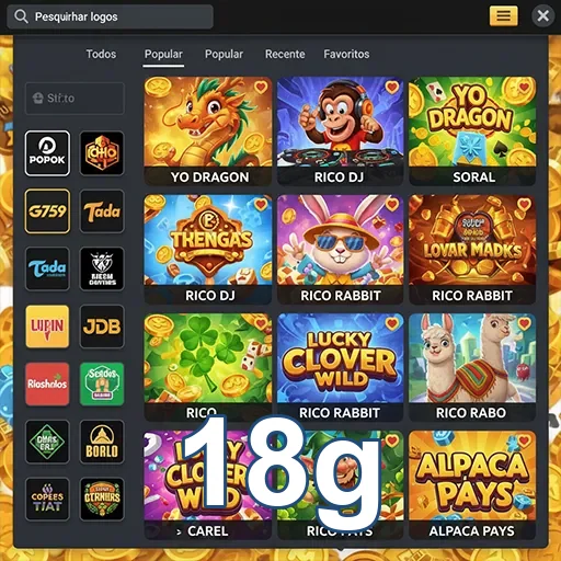 Jogador utilizando a plataforma de jogos 18g em smartphone